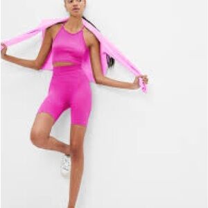 2/$20 Gap Fit High-Rise Hot Pink Bike Shorts